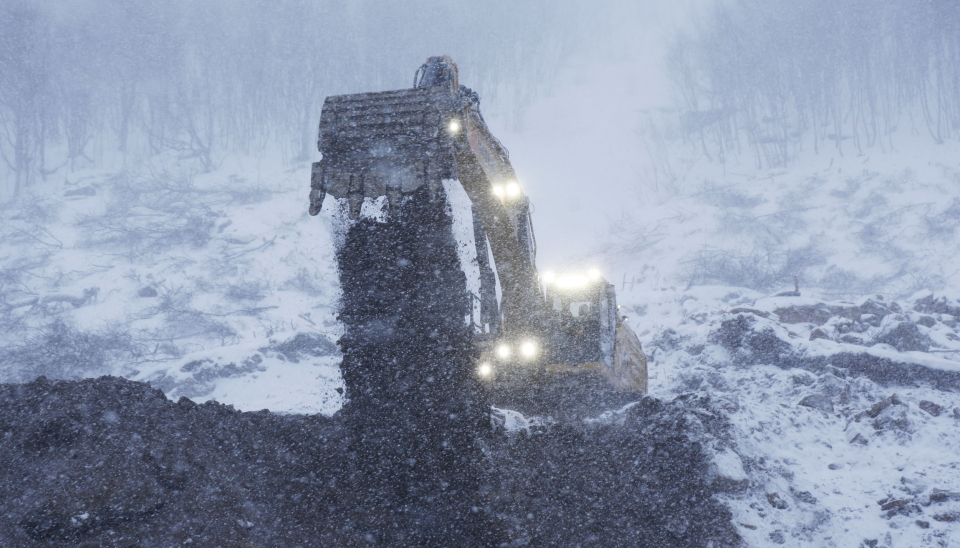 RØFFE FORHOLD: Sikten varierer fra minutt til minutt! Foto: Klaus Eriksen