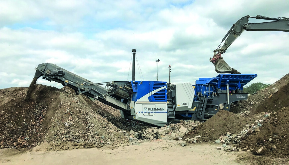NYHET: Ny Kleemann Mobicat MC 110(i) EVO 2 grovknuser er lansert og kommer til Norge i juli. Wirtgen Norge AS har bestilt seks maskiner i første omgang. Foto: Wirtgen