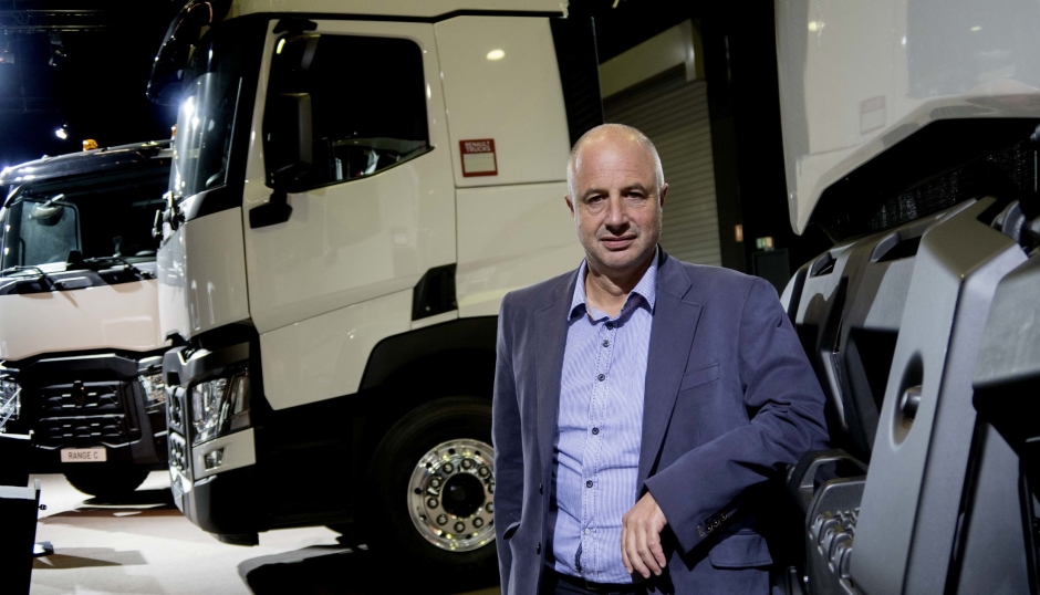 Bruno Blin, konsernsjef for Renault Trucks har stor tro på hydrogen for langtransport.