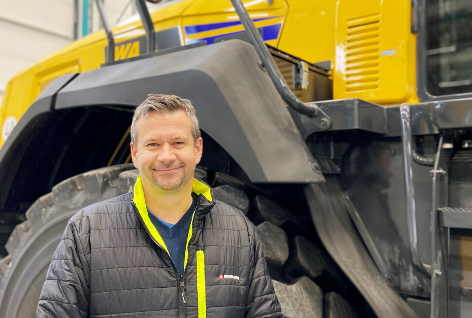 KLAR: Petter Heyerdahl begynner som produktleder for alle Komatsu-produktene, bortsett fra gravemaskinene. Foto: Hesselberg Maskiin