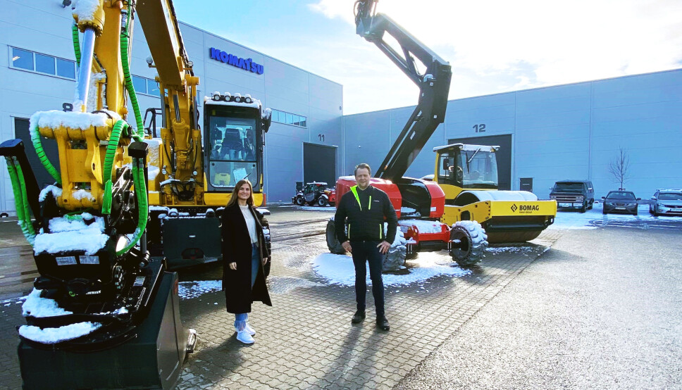 I Hesselberg Rental AS er salgssjef Håkon Emil Bayard og markedskoordinator Malin Nygård ansatt.