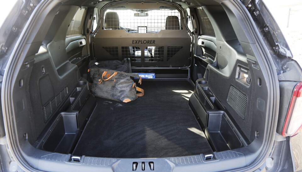 VAREROMMET: 195 cm, i lengden, fra 90 cm til 140 cm i bredde og 105 cm fra gulv til tak. Foto: Klaus Eriksen