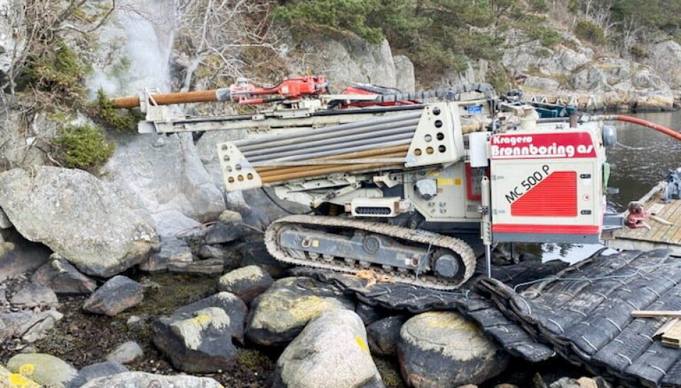 NYKOMMER: Kragerø Brønnboring er det ferskeste medlemmet av Nordisk Bergteknik AB som består av flere norske og svenske bedrifter som driver i og med fjell. Foto: Kragerø Brønnboring