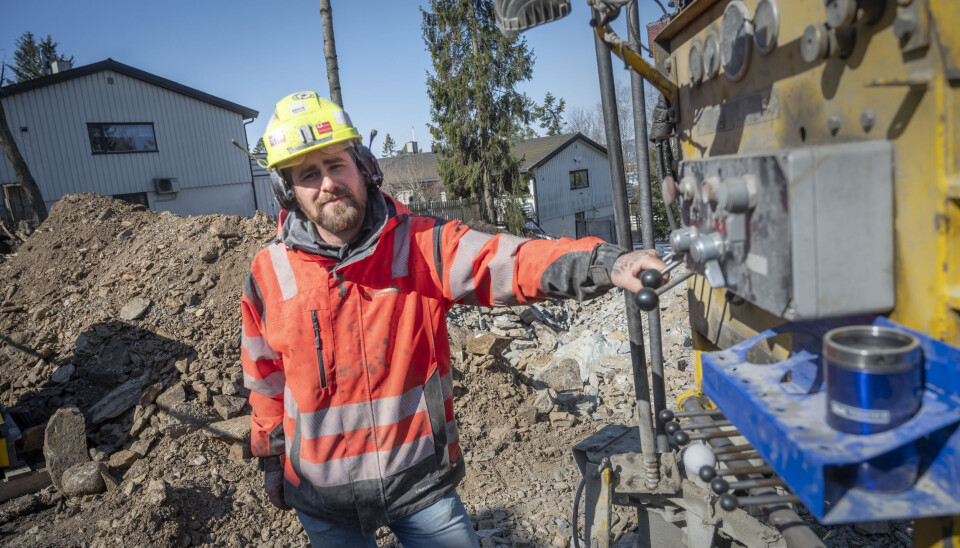 SATSET: Etter mange år som fjellsprenger tok Kim Bråthen mot til seg og startet for seg selv. Det har han ikke angret på.