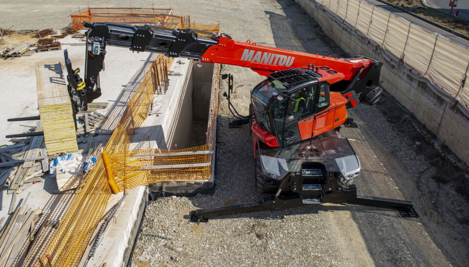 ROTERENDE TELESKOPLASTERE: Det er gjort mye med Manitou MRT-maskinene, både innvendig og utvendig. I Norge vil maskinene i serien Vision+ tas inn av forhandler Hesselberg Maskin. Foto: Manitou