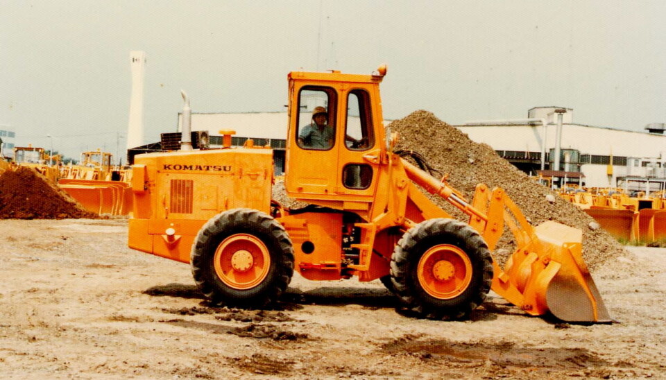 HJULLASTER: Komatsu har i dag nær sagt alle typer anleggsmaskiner, selvsagt også hjullastere. Foto: Komatsu