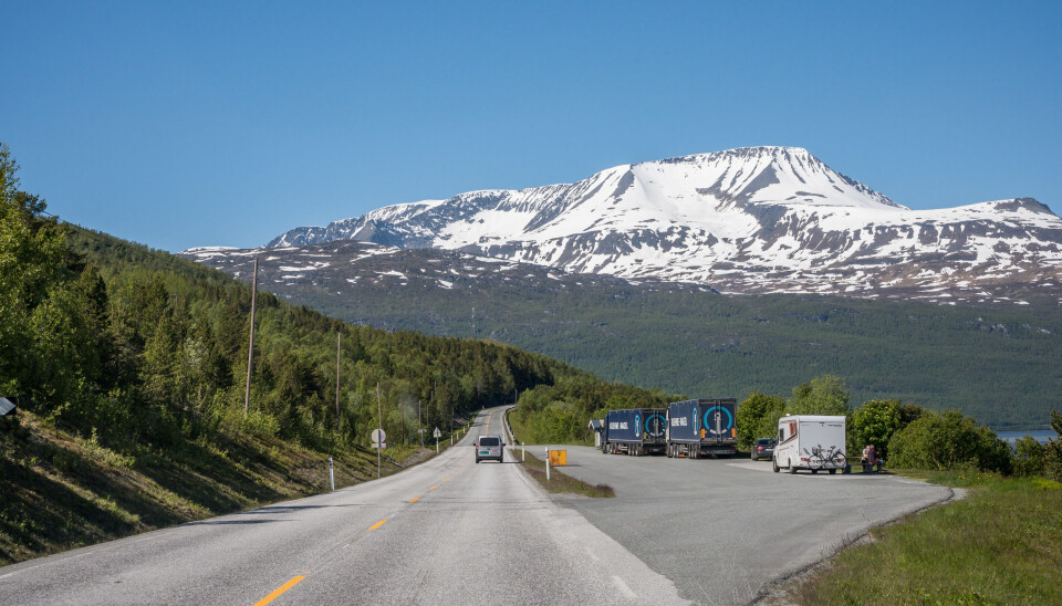 Rasteplass ved E6 i Skibotn. Rasteplass ved E6 i Skibotn.