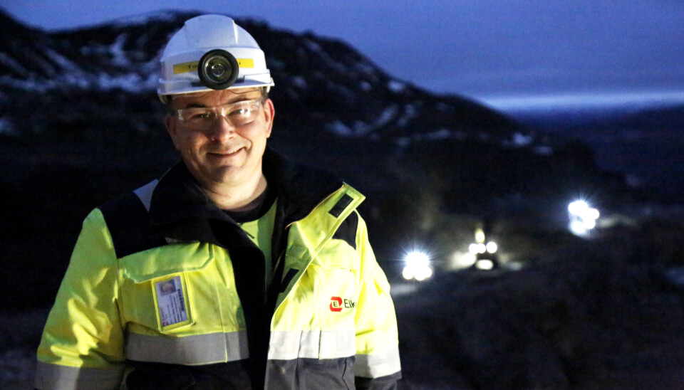 LOKALE: Produksjonsleder Tom Ivar Utsi bor i Austertana. Halvparten av de ansatte bor rett ved gruven, resten i Øst-Finnmark.