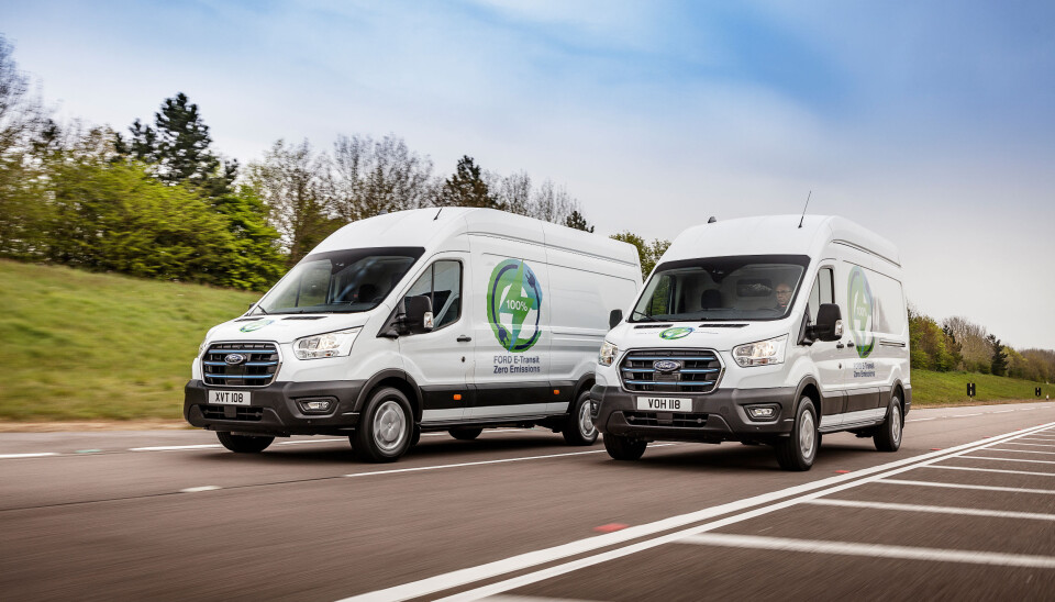 E-Transit kommer nå til Norge for testing.