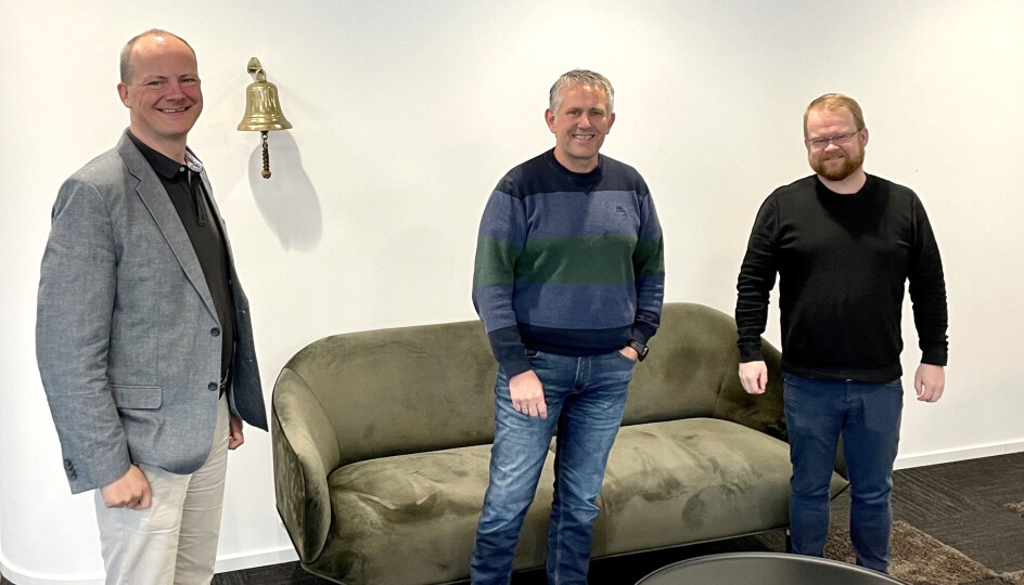Ketil Solvik-Olsen går inn som daglig leder i Seabrokers Fundamentering. Svein Kverme (midten), og Sigurdur Andri leder henholdsvis avdeling øst og vest.