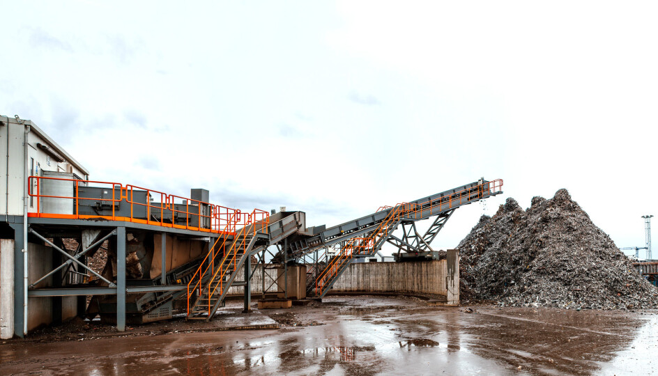 Norsk Gjenvinnings metallgjenvinningsanlegg i Fredrikstad.
