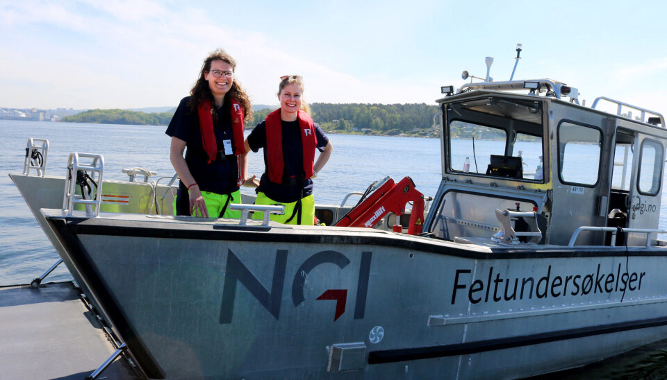 Bilde fra feltundersøkelsene i Oslofjorden.