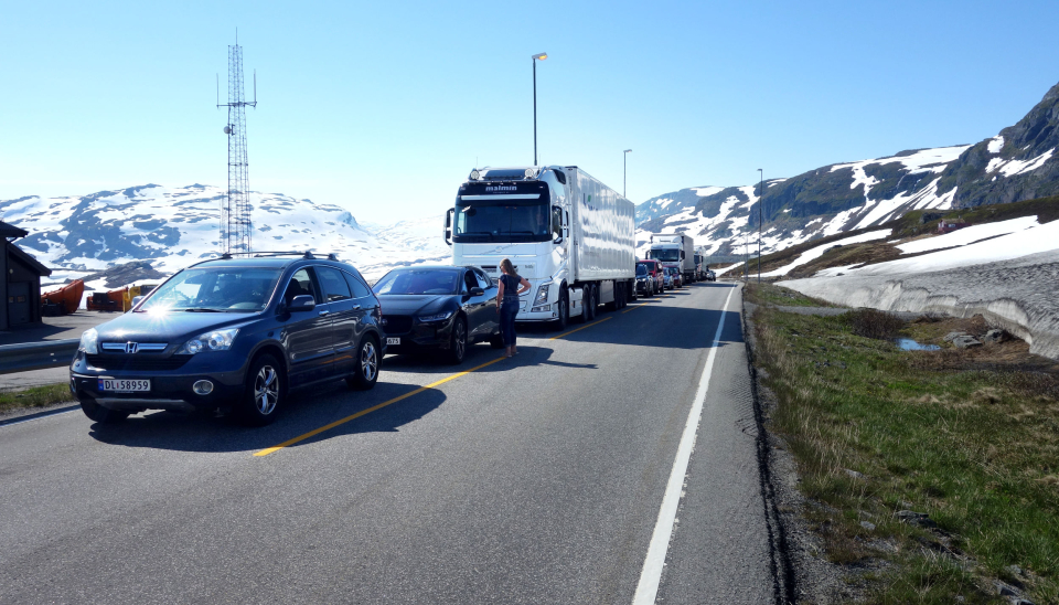 Også i år blir det ventetid på kolonner over E134 Haukelifjell.