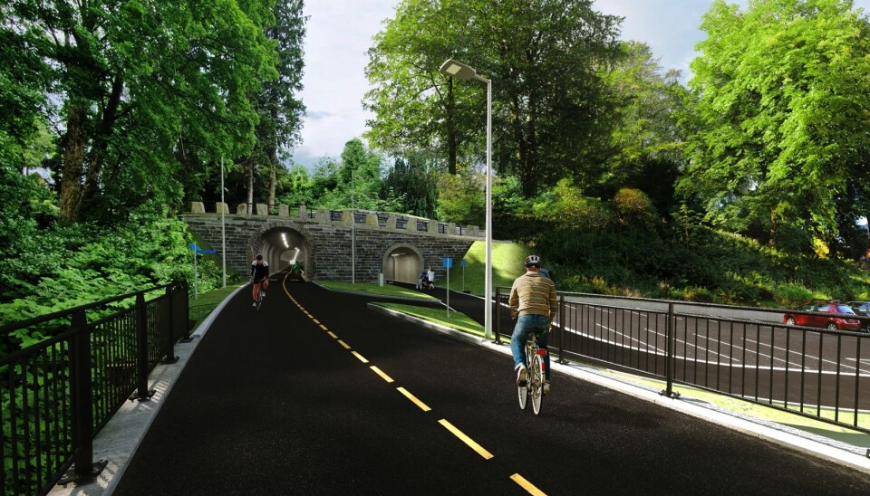 Veidekke skal bygge sykkelvei i tunnel