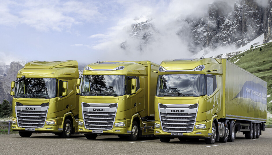 TRE: DAF slår på stortromma og lanserer hele tre helt nye modeller, fra v. nye XF, XG og XG+.