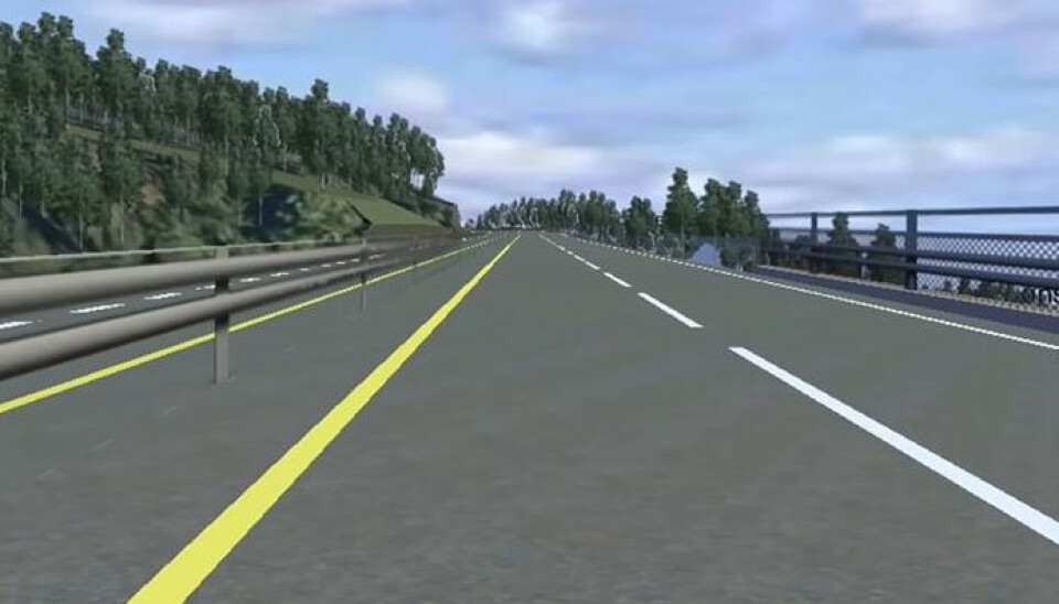 Den nye veien skal være med to og tre felt, med midtdeler.