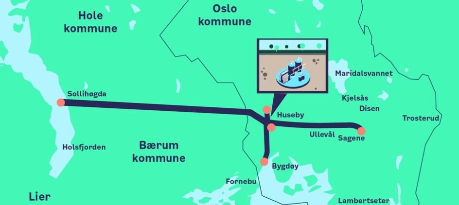 Prosjektillustrasjon Ny Vannforsyning Oslo.