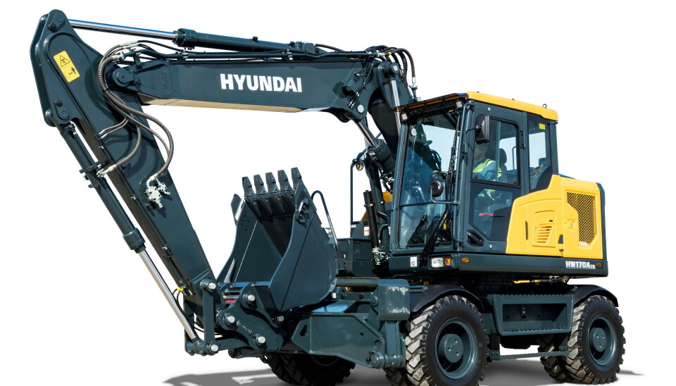 FØRSTE: Modellen Hyundai HW170ACR kommer som korthekkversjon, og første maskin til Norge er allerede solgt. Foto: Hyundai FØRSTE: Modellen Hyundai HW170ACR kommer som korthekkversjon, og første maskin til Norge er allerede solgt. Foto: Hyundai