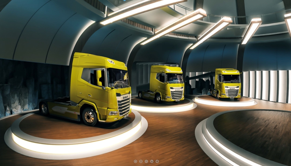 DAF Trucks vekker sin helt nye generasjon XF, XG og XG+ til live på datamaskiner og mobilenheter ved hjelp Augmented Reality og en virtuell opplevelse.