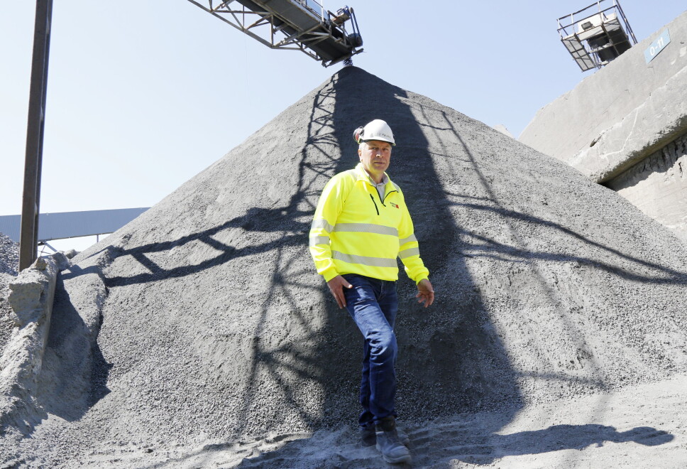 PROSJEKTLEDER: For Nordic Bulk har Jone Mæland vært prosjektleder på utstyret som er levert og montert hos Rekefjord Stone. Foto: Klaus Eriksen