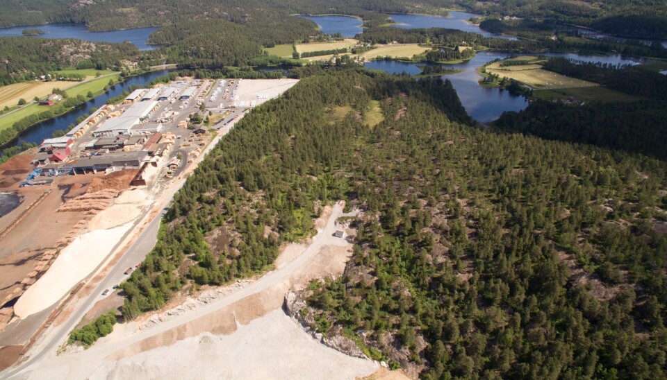 Biozins nye anlegg skal bygges inntil Bergene Holms sagbruk på Åmli i Agder.