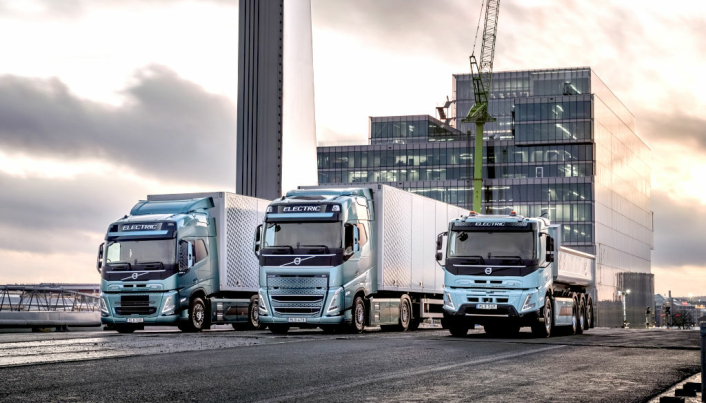 Tre nye helelektriske lastebiler – FH, FM og FMX - for det europeiske markedet, i tillegg til elektriske FE og FL.