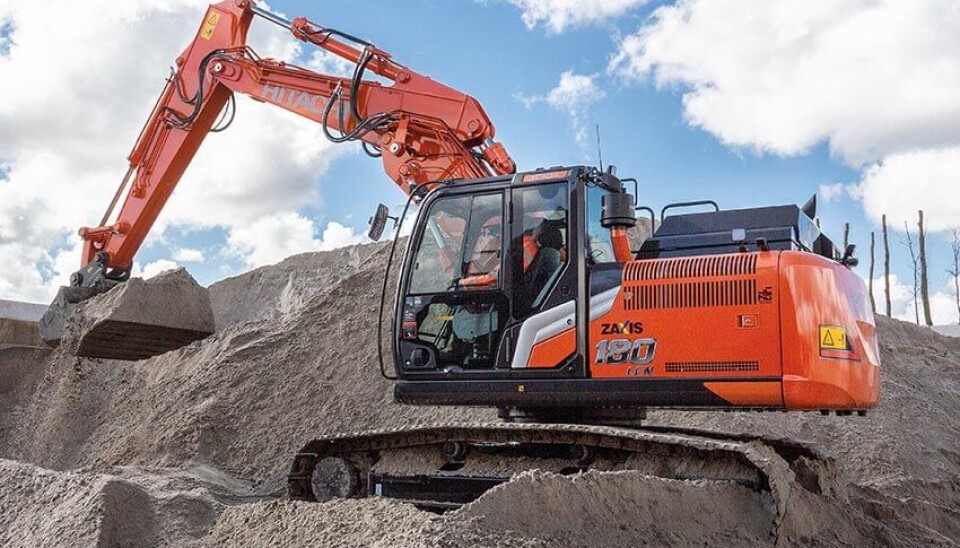 Hitachi ZX180-7 beltegraver. Hitachi ZX180-7 beltegraver.