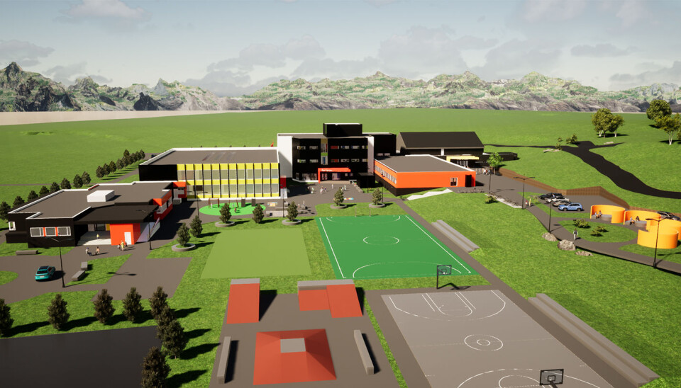 Skolen består i dag av fire bygg, hvorav ett skal rives og erstattes med et nybygg på tre etasjer pluss kjeller. Skolen består i dag av fire bygg, hvorav ett skal rives og erstattes med et nybygg på tre etasjer pluss kjeller.
