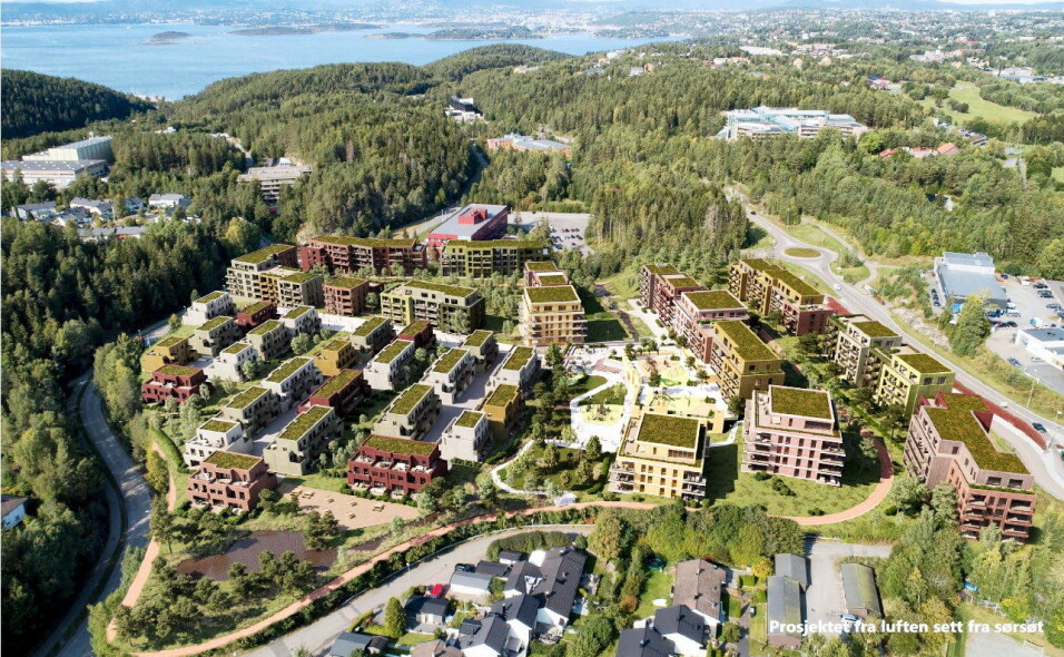 FREMTIDEN: Stor Oslo Eiendom har kjøpt tomten, og noe slikt kan det bli i fremtiden. Foto: Dark Arkitekter