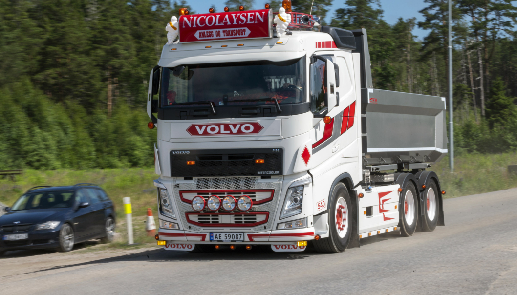 KOMBI: Volvo FH 540-en er den første kombibilen Egil Nicolaysen har hatt.
