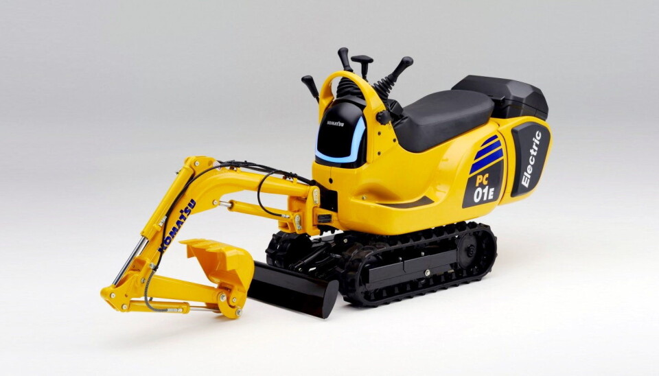 PROTOTYPE: Mikrograveren Komatsu PC01 drevet av Honda Mobile Power Pack. Foto: Honda/Komatsu