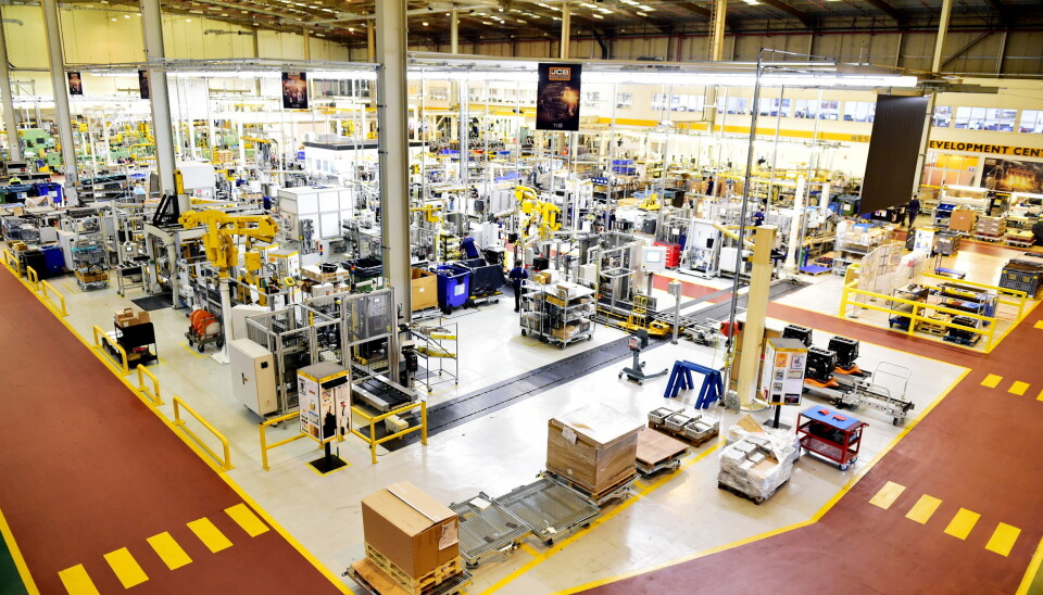 FRA DIESELMAX: Hydrogenmotoren og konseptet er utviklet ut fra en JCB Dieselmax 448 dieselmotor. Foto: JCB