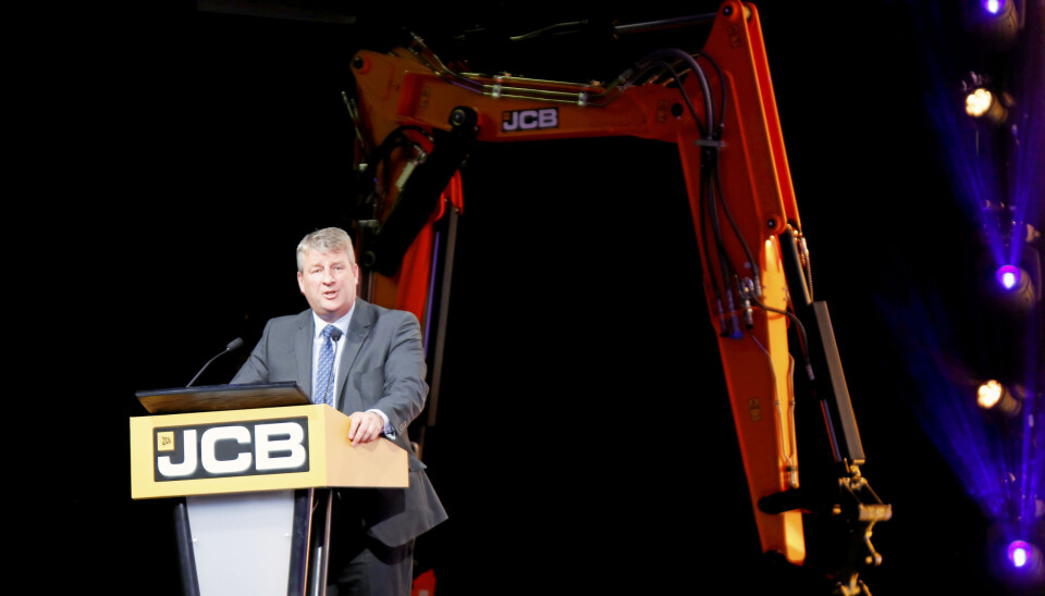 UTVIKLER: Innovasjonssjef Tim Burnhope, sier JCBs løsning raskt kan komme i produksjon og være tilgjengelig for kunder. Foto: Klaus Eriksen