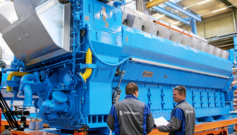 MOTORER: Bergen Engines produserer motorer og har mer enn 900 ansatte, hvorav 650 ved hovedfabrikken i Hordvikneset i Bergen. Foto: Rolls Royce MOTORER: Bergen Engines produserer motorer og har mer enn 900 ansatte, hvorav 650 ved hovedfabrikken i Hordvikneset i Bergen. Foto: Rolls Royce