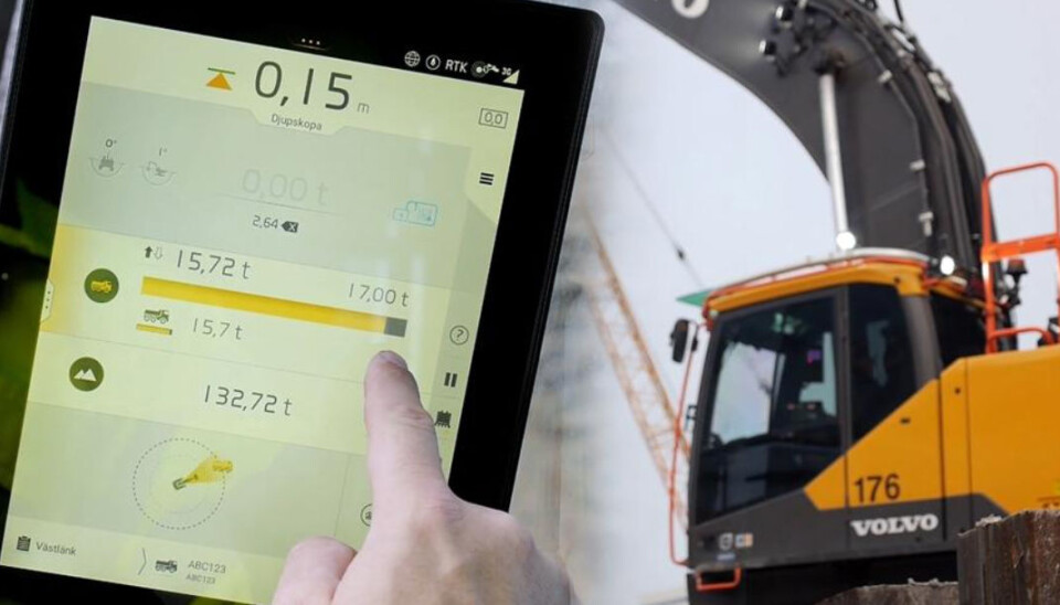 Slik ser maskinførerens side av Efficient Load Out ut.