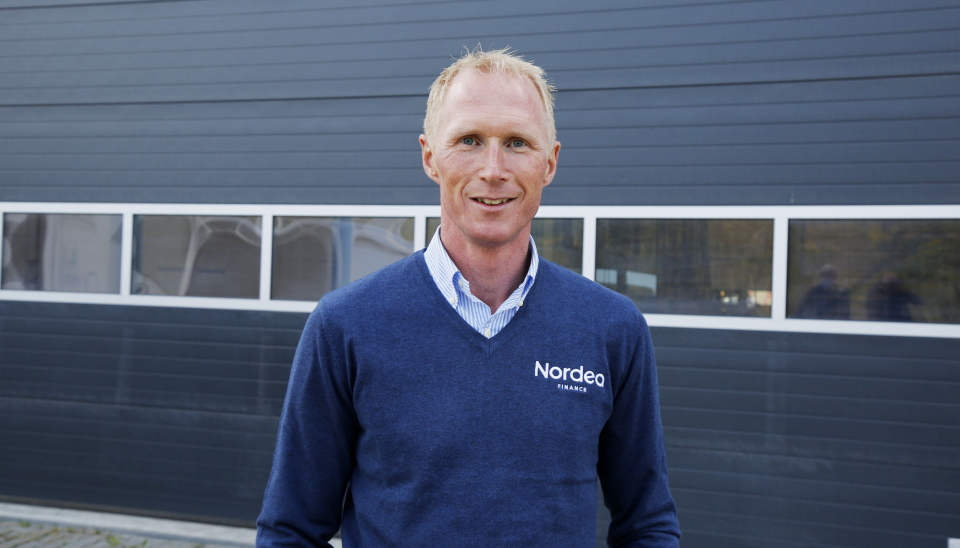 Tom Erik Hammer, nyansatt med ansvar for verdivurdering og salg av brukt anleggsutstyr i Nordea Finance. Foto: Klaus Eriksen