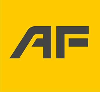 Slik er logoen til AF fra i dag. Det er nytt design på AF og AF Gruppen som sto nederst er fjernet.