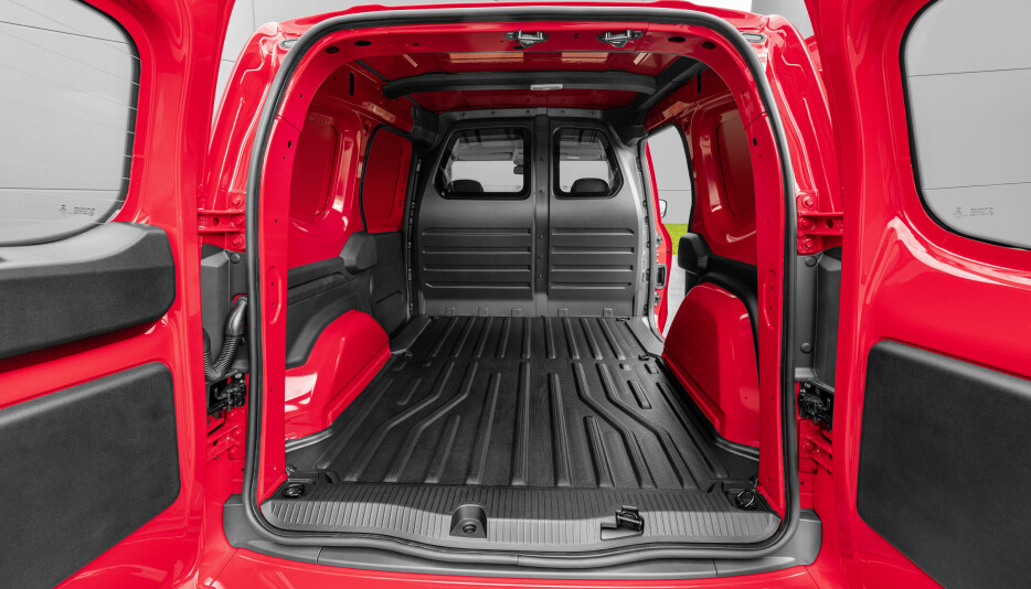 Lasteplassen i Citan varebil.