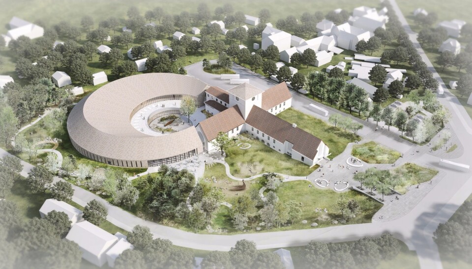Det nye Vikingtidsmuseet på Bygdøy i Oslo. Illustrasjon: AART architects.