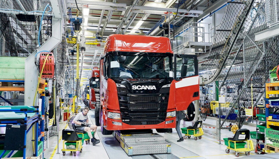 Illustrasjonsbilde fra en av Scanias fabrikker.