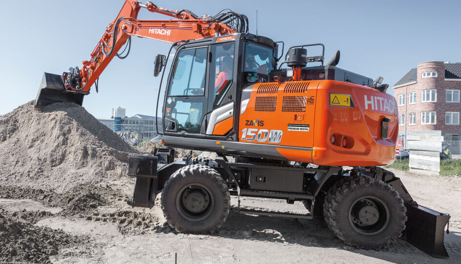 Nye Hitachi ZX150W-7 er en av flere nye hjulgravere i den nye 7-serien.