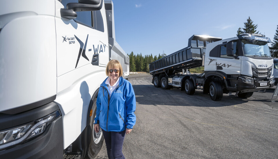 ANLEGG: Mange anleggskunder skal ut å prøve de nye demobilene av både X-Way og T-Way som Helene Normann-Dupuy og Iveco nå får inn.