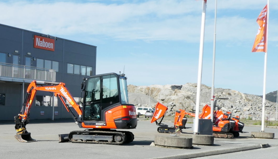 ANLEGG: Utleieselskapet Naboen Utleie AS har eget anlegg i Aksdal.