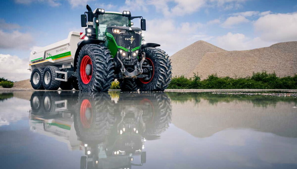 ØKT BELASTNING: Landbrukstilhengerdekket Nokian CT er oppgradert for å tåle ytterligere belastning. Foto: Nokian