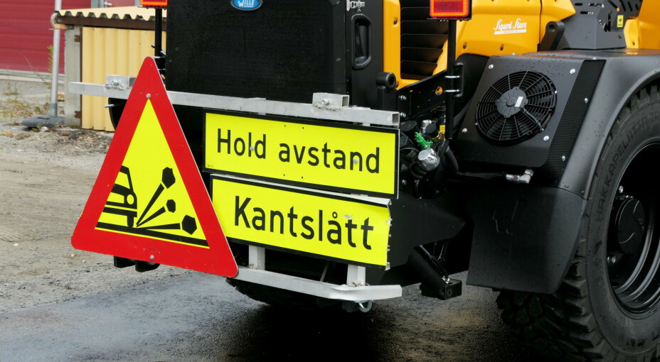 GODT MERKET: Ingen tvil om hvilken arbeidsoppgave Wille hadde ved besøket. Foto: Bjørn E. Eriksen