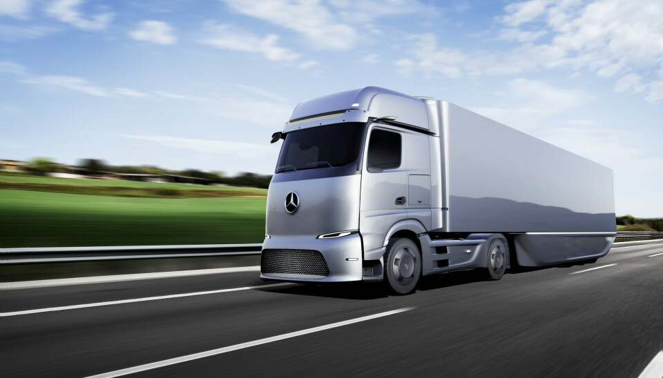FREMTIDEN: De første visjonene for en fremtidig elektrisk trekkvogn fra Mercedes-Benz.