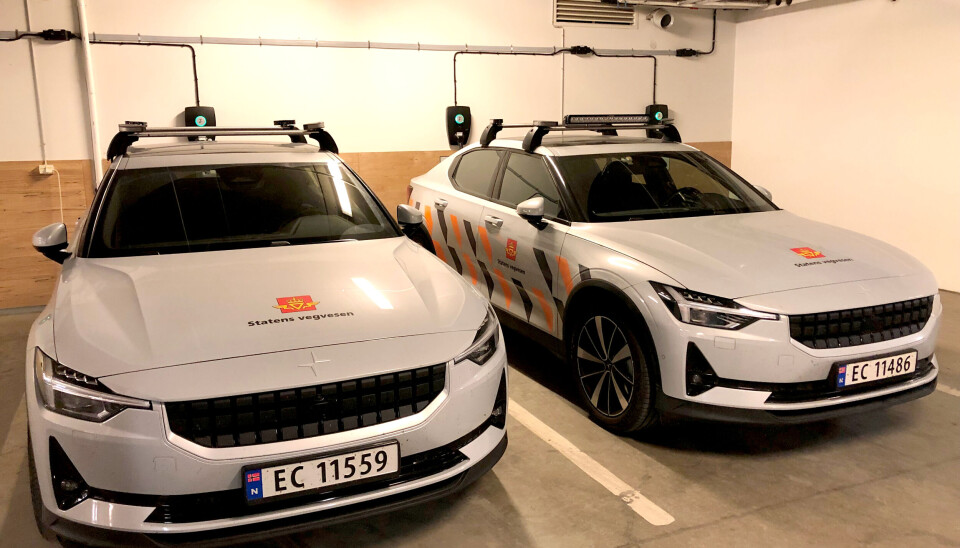 Statens vegvesen, Volvo og Polestar skal hente ut detaljert informasjon fra Vegvesenets biler som er ute og kjører. Statens vegvesen, Volvo og Polestar skal hente ut detaljert informasjon fra Vegvesenets biler som er ute og kjører.