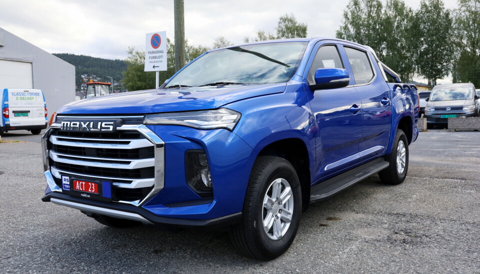 FØRST UT: Det kan se ut til at RSA og Maxus T90 blir Norges første pickup i ordinært salg med elektrisk drivlinje.