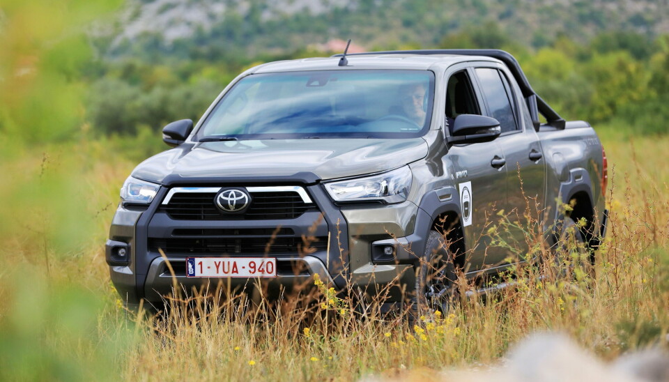 Toyota Hilux: En bil for de tunge jobbene. Med en tung henger som skal trekkes dag ut og dag inn ville dette vært favoritten.