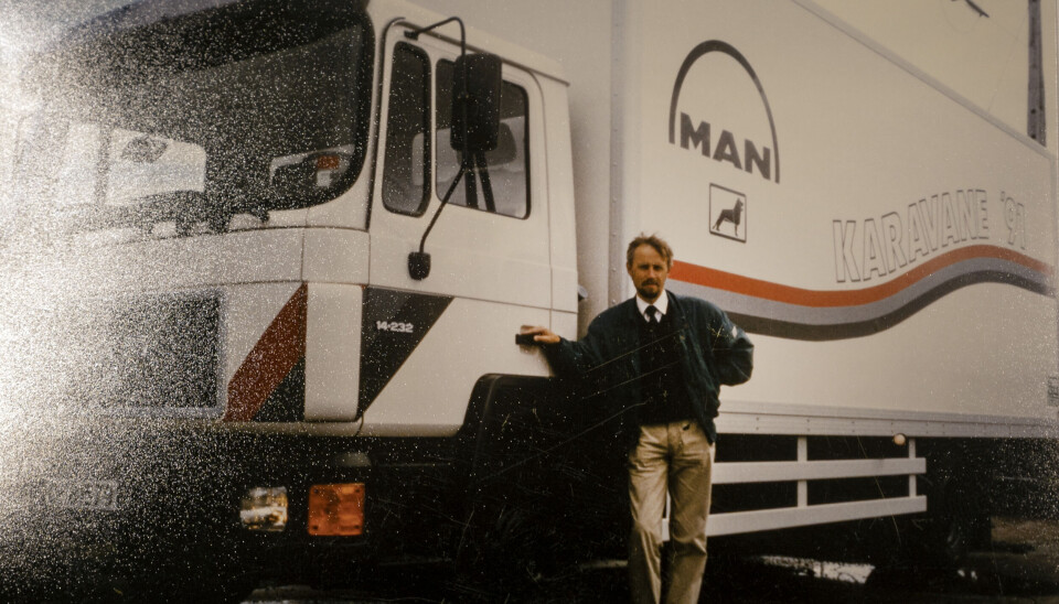 KARAVANE: Arne Tvenge har vært med på mange karavaner i årenes løp. Her fra 1991. (Foto: Privat)